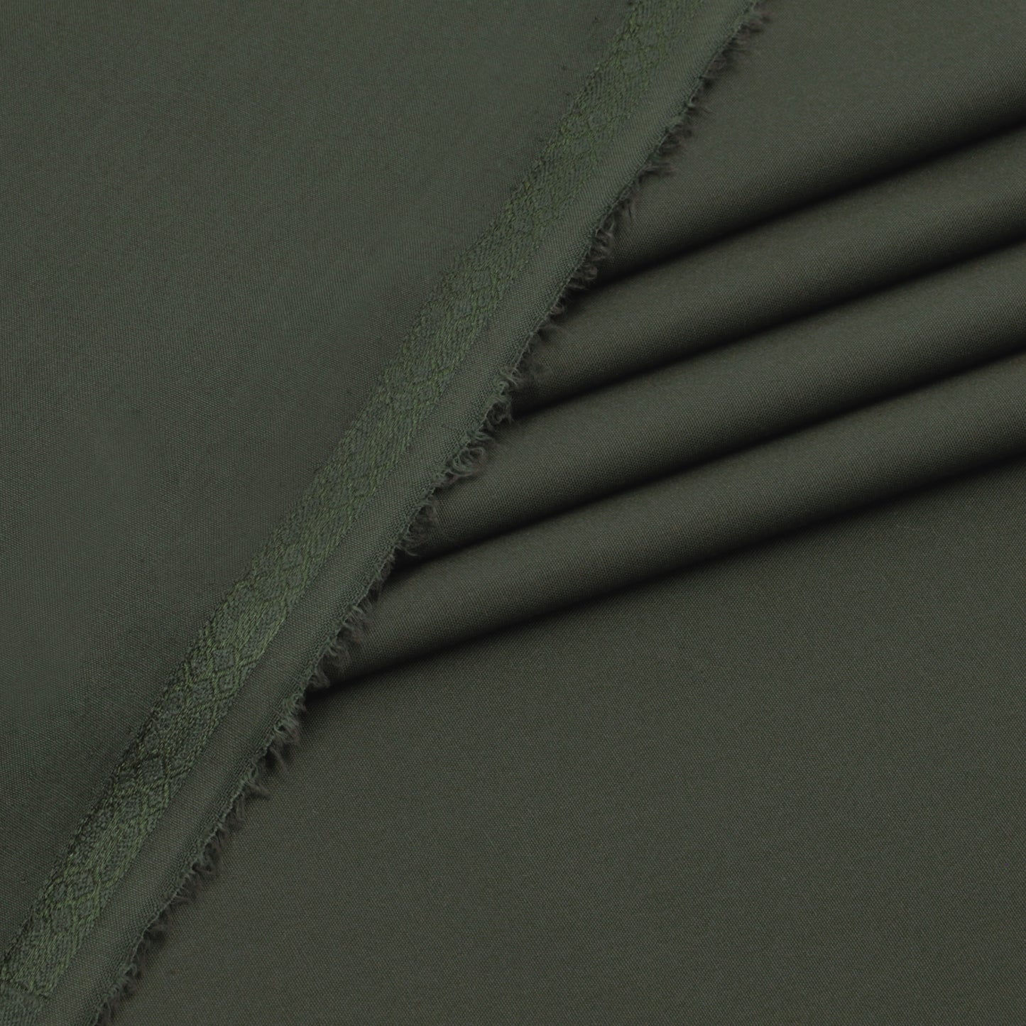 Al Maknoon Olive - Men Blended Unstitched Fabric