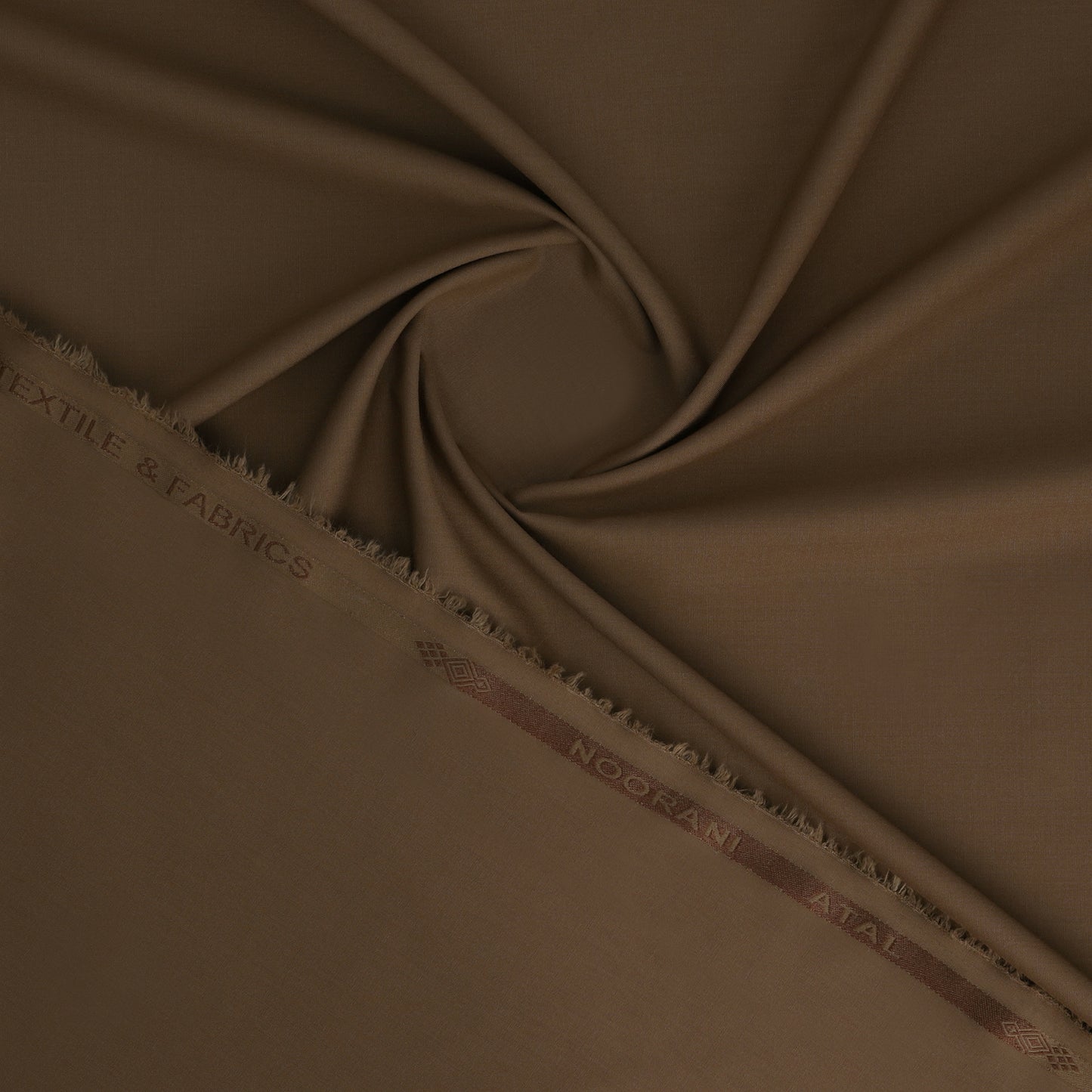 Noorani Atal Soft Brown - Blended Unstitched Fabric