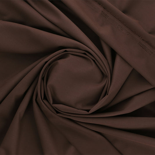 Swiss & Exclusive Rich Oak Brown - Men Blended Unstitched Fabric