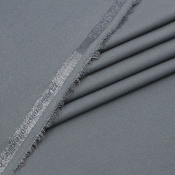Al Maknoon Ash Gray - Men Blended Unstitched Fabric