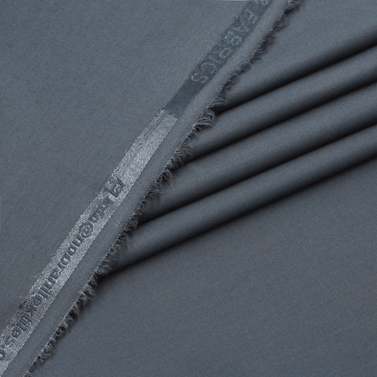 Al Maknoon Slate gray - Men Blended Unstitched Fabric