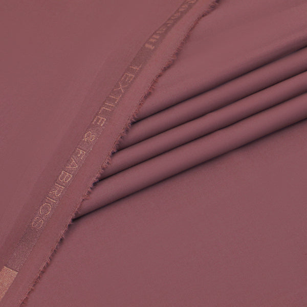Al Maknoon pastel Maroon - Men Blended Unstitched Fabric