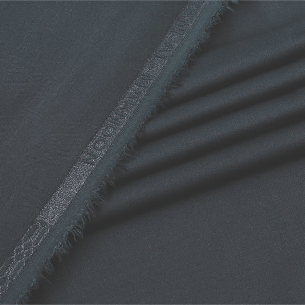 Al Maknoon Charcoal Gray - Men Blended Unstitched Fabric