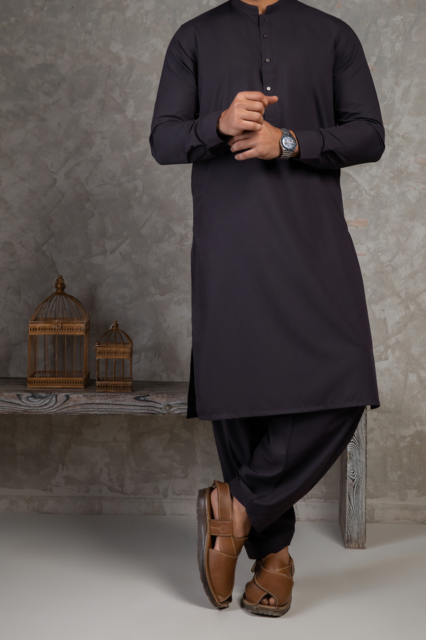 Choc Ben Collar Shalwar Kameez