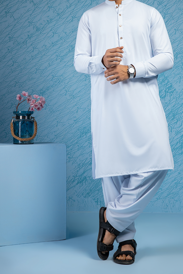 Exclusive White Shalwar Kameez