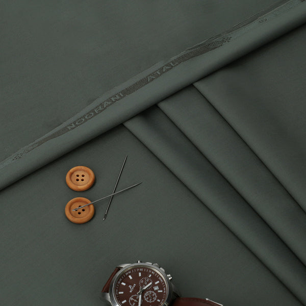 Noorani Atal Breezy Gray Color- Blended Unstitched Fabric