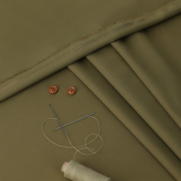 Noorani Atal Olive Green - Blended Unstitched Fabric