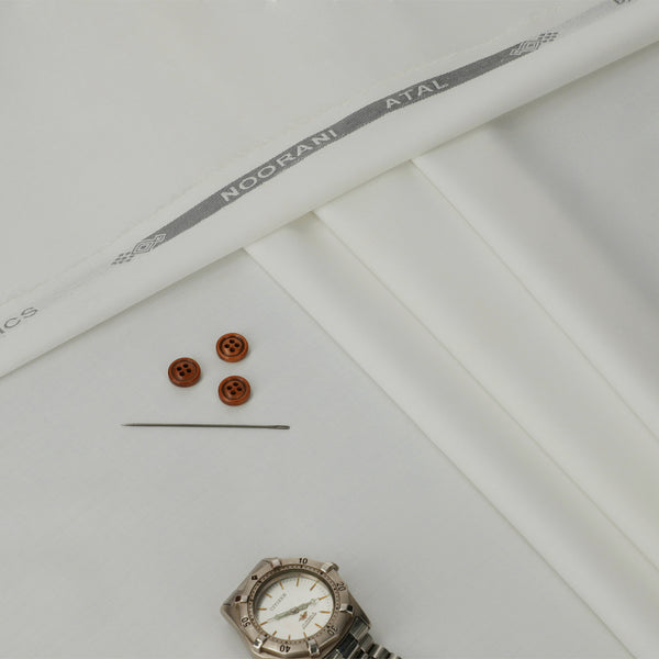 Noorani Atal Off white - Blended Unstitched Fabric