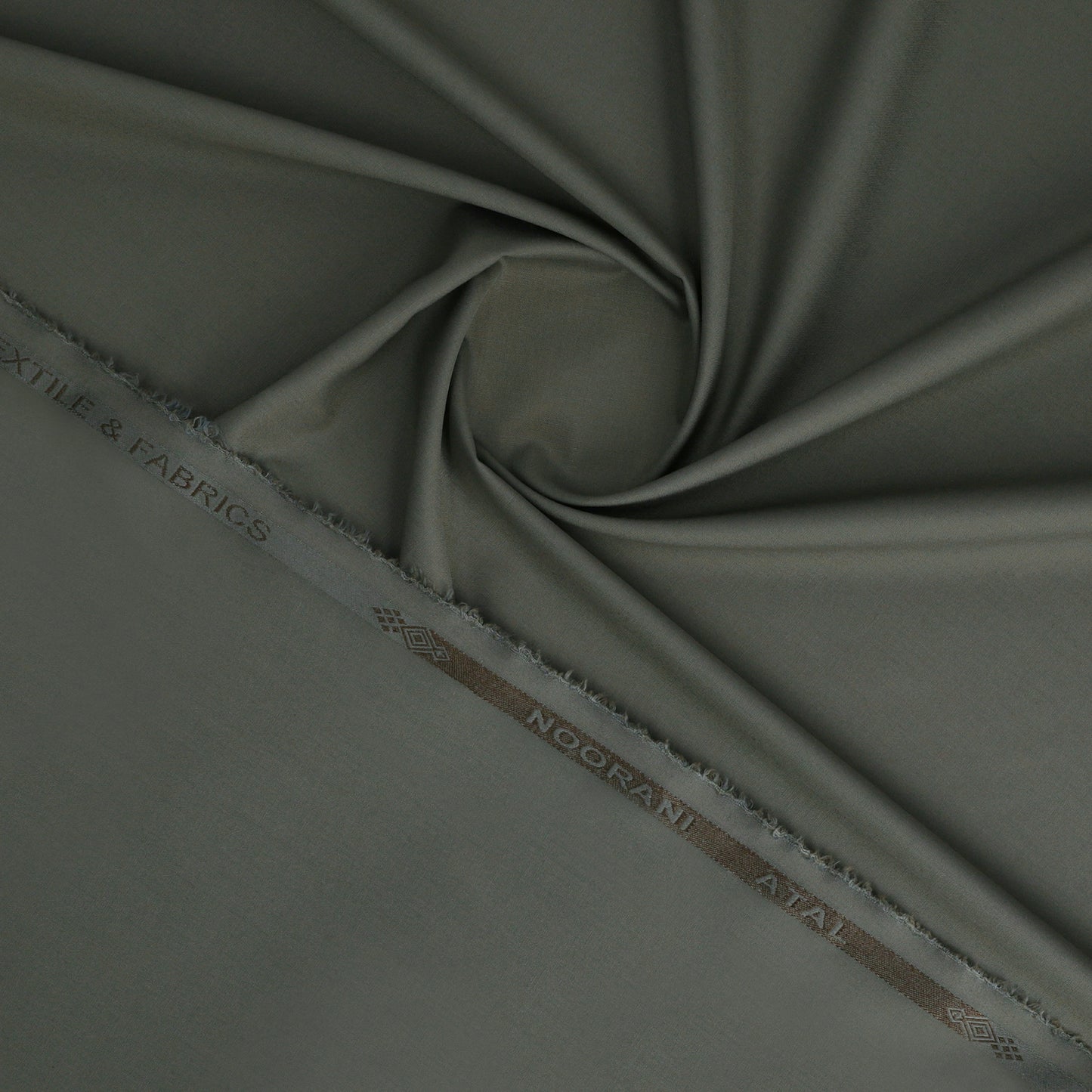Noorani Atal Dark Brown - Blended Unstitched Fabric
