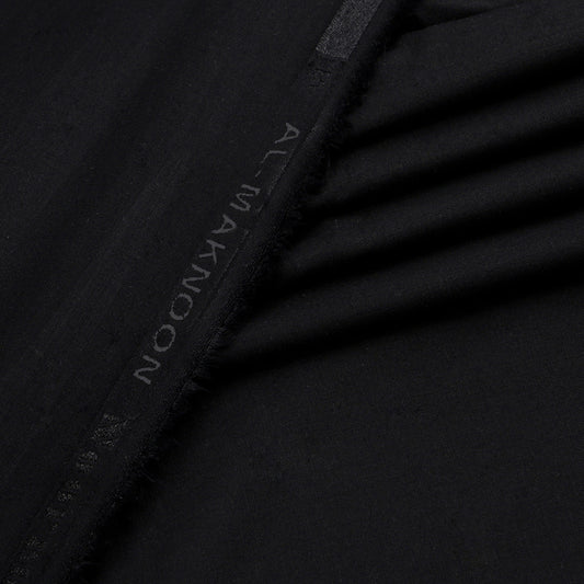 Al Maknoon Noir - Men Blended Unstitched Fabric