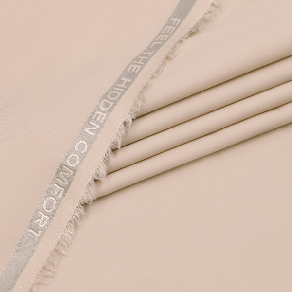 Al Maknoon Peach- Men Blended Unstitched Fabric