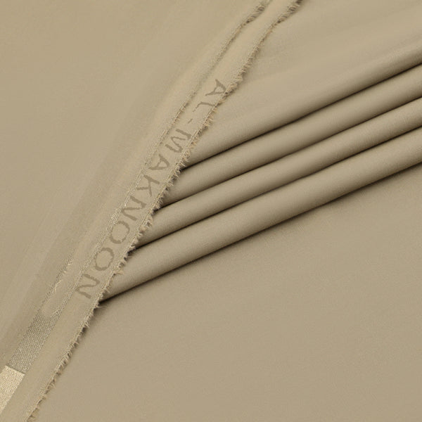 Al Maknoon Camel Brown - Men Blended Unstitched Fabric