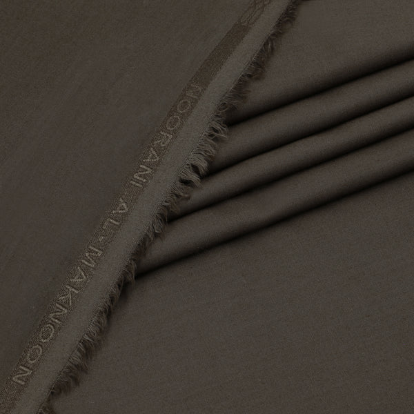 Al Maknoon Dark Brown - Men Blended Unstitched Fabric