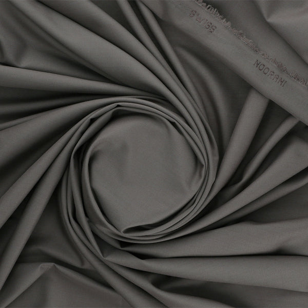 Swiss & Exclusive Dreamy Gray - Men Blended Unstitched Fabric