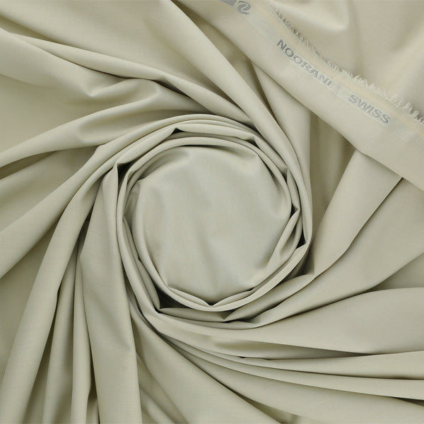 Swiss & Exclusive Light Fawn -Men Blended Unstitched Fabric